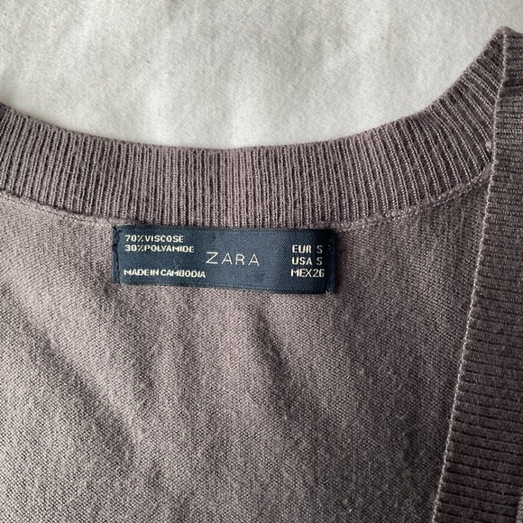 Zara Cool Gray Sweater Vest - Picture 4 of 6